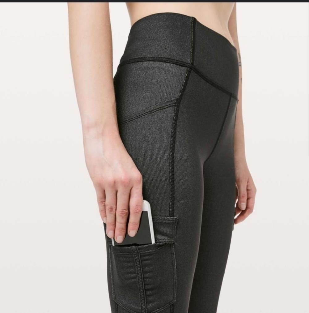 Lululemon Scenic Route 7/8 Tight Leggings Athleasure Hiking Side Pockets Fall 4 - Picture 2 of 9